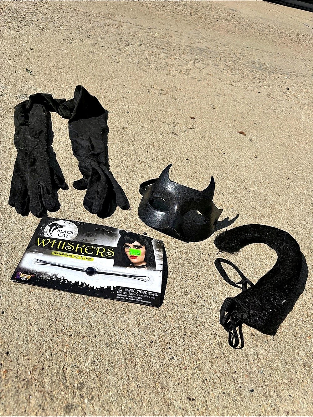 Cat Costume Accessories in Black